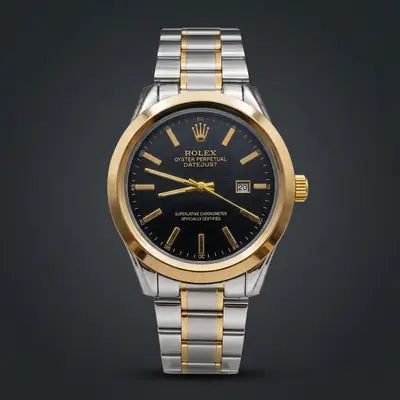 Men's Modern Stylish Look Watch With Date - Random Multicolor Dial - Art# M247 -RoxBj9008500Dt-S&G-0053
