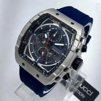 Ferrucci Function Chronograph Watch Blue Strap Quartz