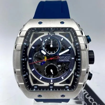 Ferrucci Function Chronograph Watch Blue Strap Quartz